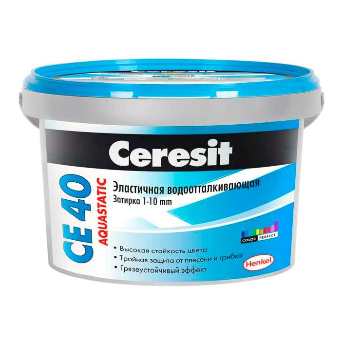 Затирка "Ceresit" СЕ 40 2 кг (серая)