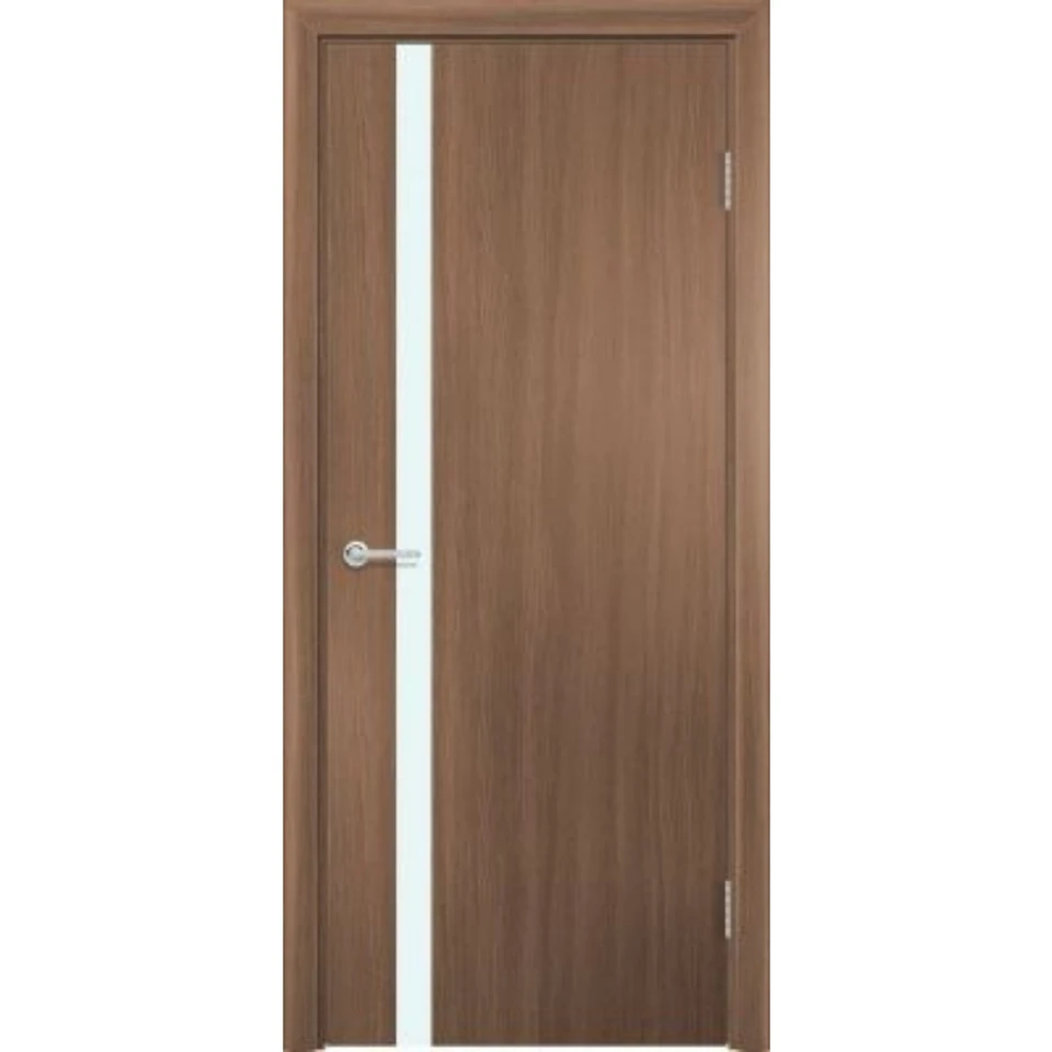 Дверь G07 цв. Орех Королевский Белое стекло 2,0*0,6