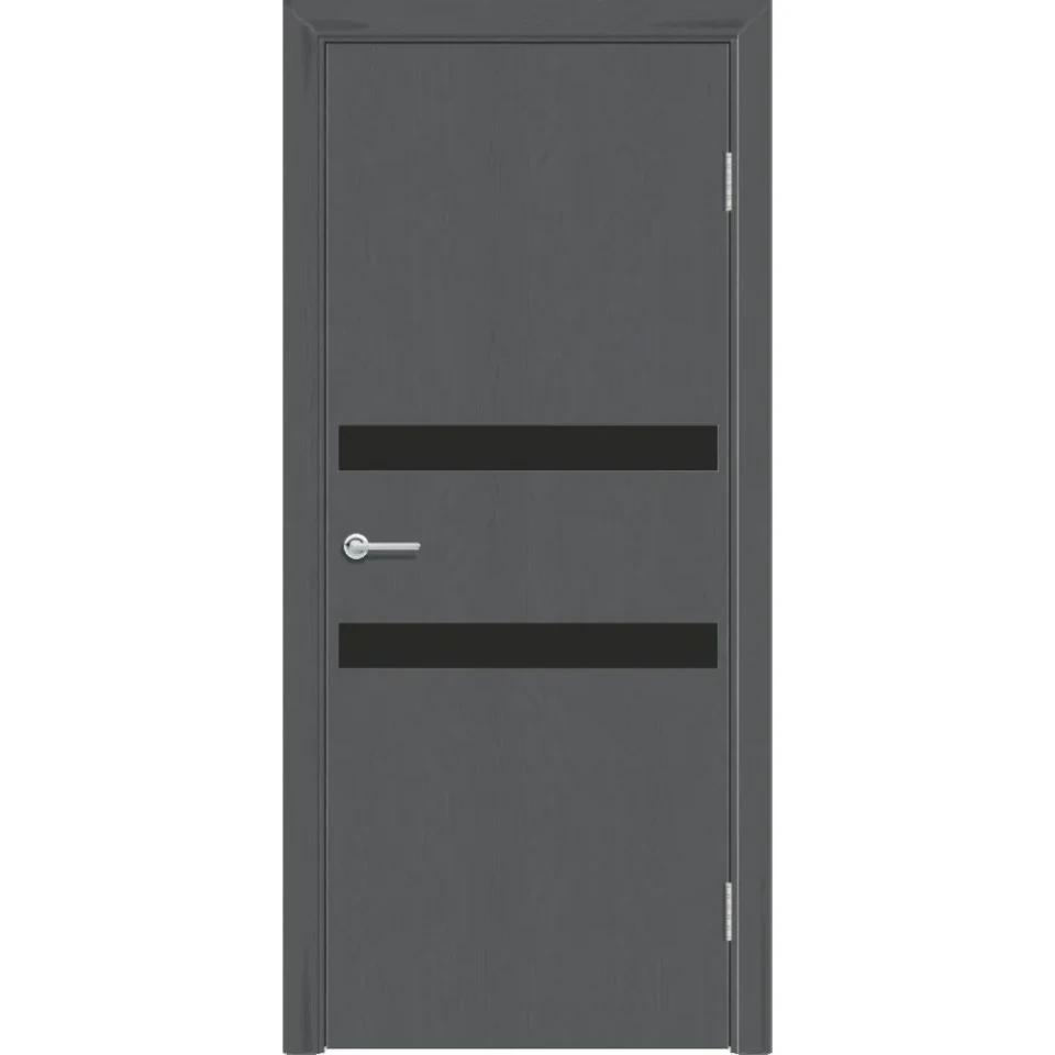 Дверь G48 цв. Бетон светлый ДО Черное 2,0*0,7