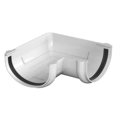 ТН ОПТИМА угол желоба 90° (D120/80), белый, шт