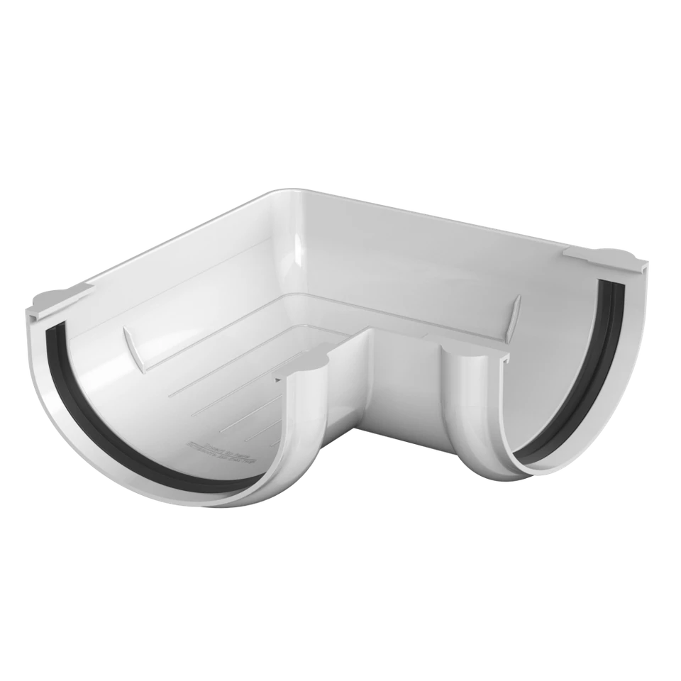 ТН ОПТИМА угол желоба 90° (D120/80), белый, шт