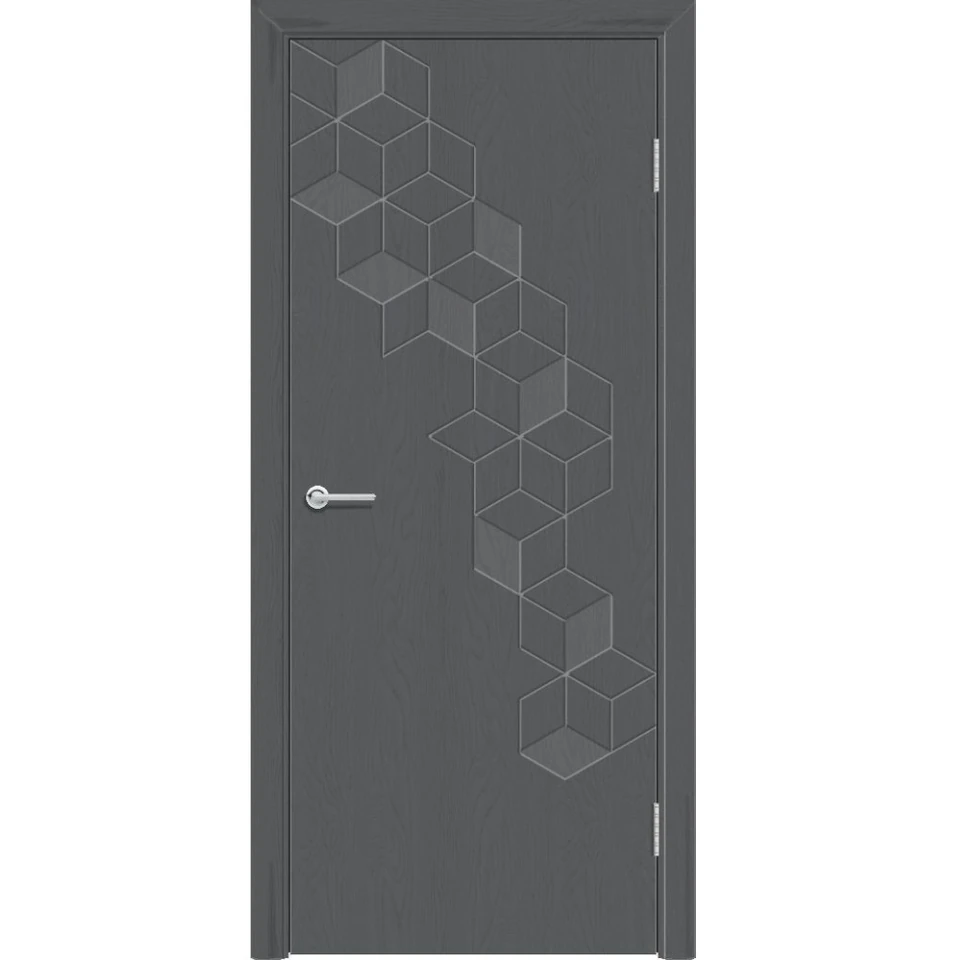 Дверь G45 цв. Ясень графит Soft-touch ДГ 2,0*0,6