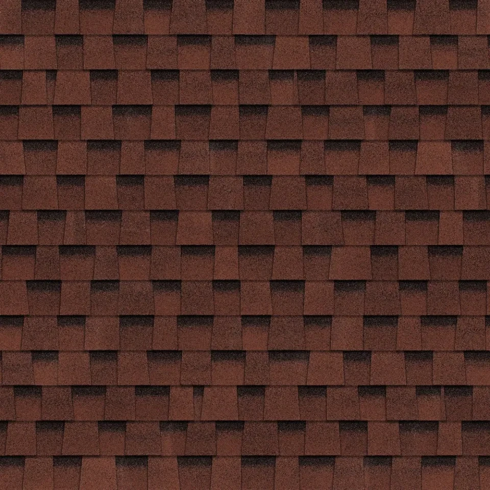 Гибкая черепица Shinglas ФАЗЕНДА Красный (1уп-2,6 кв.м)