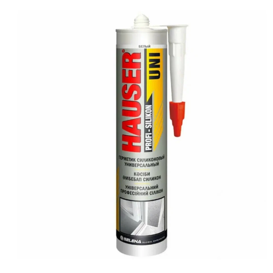 Hauser UNI герметик силиконовый универсальный бесцветный 260 мл (1уп=24шт)