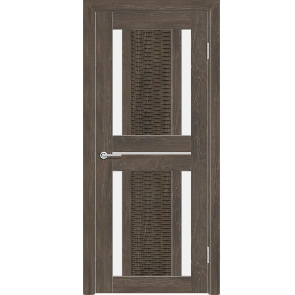 Дверь HD26 цв. Дуб корица ДО Белое лакобель 2,0*0,8