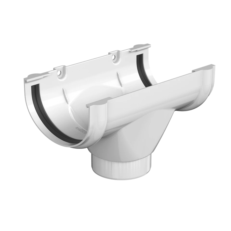 ТН ОПТИМА воронка желоба (D120/80), белый, шт