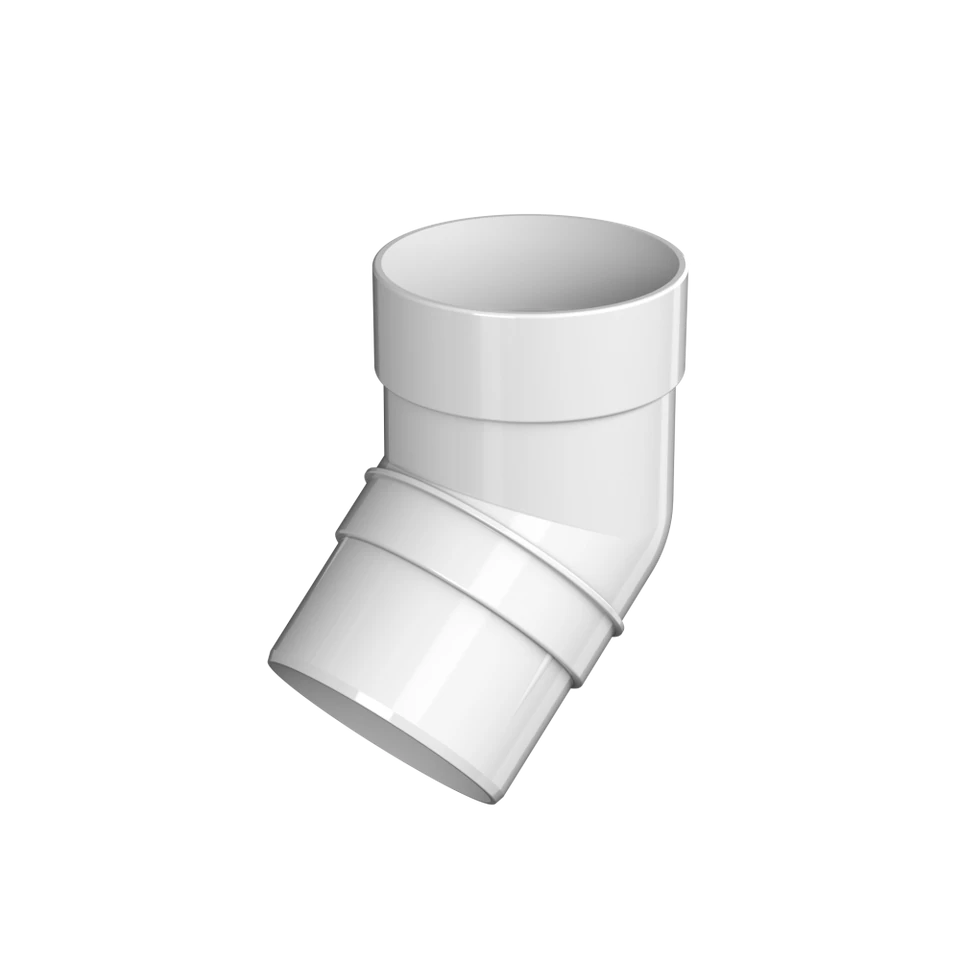 ТН ОПТИМА колено трубы 135° (D120/80), белый, шт