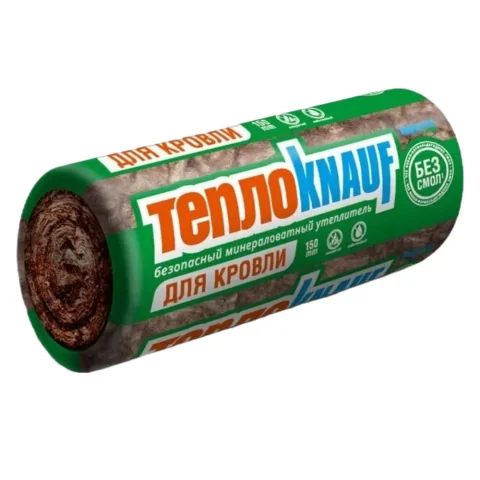 ТеплоКНАУФ Для КРОВЛИ TR 037 Aquastatik 150X1220X5500мм (6,7кв.м/1,007м3) (1поддон=24 шт) РУЛОН