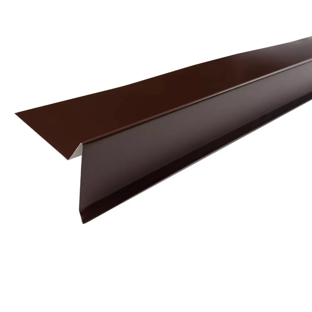 Торцевая планка ТЕХНОНИКОЛЬ 2 м RAL 8017 коричневая